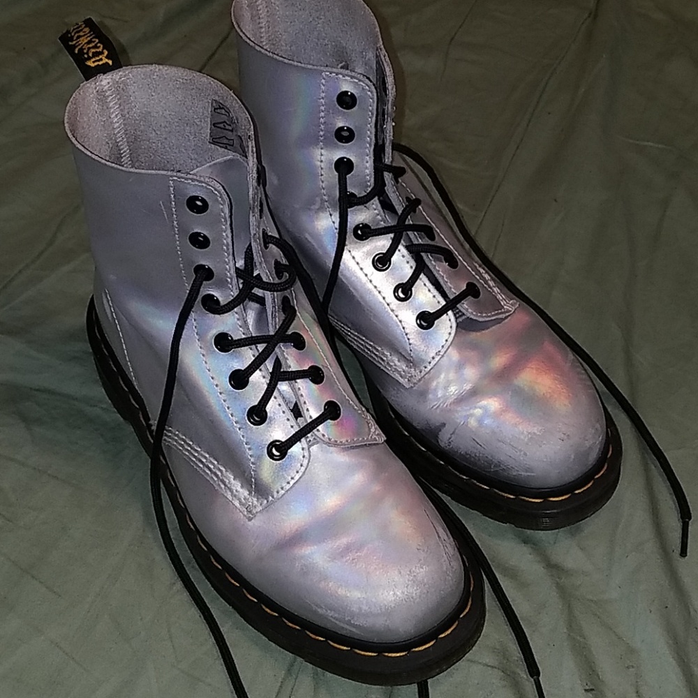 Iridescent doc Martins